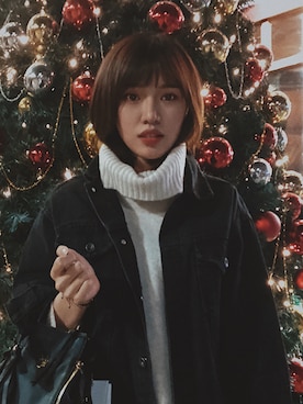 「salad（サラダ）のアイテム」を使った、Yutiさん（レディース・165cm）の冬コーディネート