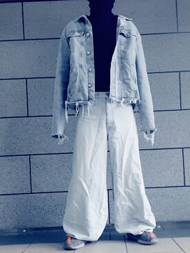 「MISBHV（ミスビヘイブ）のアイテム（デニムジャケット）」を使った、将太さん（メンズ・170cm）の春コーディネート