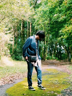 「N.HOOLYWOOD（N.ハリウッド）のアイテム（テーラードジャケット）」を使った、tummyshigeさん（メンズ・176cm）の秋コーディネート