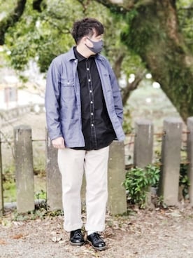 「Carhartt（カーハート）のアイテム（テーラードジャケット）」を使った、tummyshigeさん（メンズ・176cm）の春コーディネート