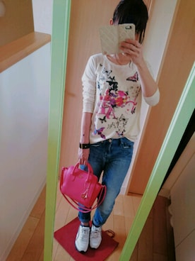 「SCALA（スカラ）のアイテム」を使った、アキさん（レディース・157cm）の春コーディネート