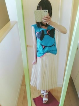 「昔の服」｜アキさん（レディース・157cm）の夏コーディネート