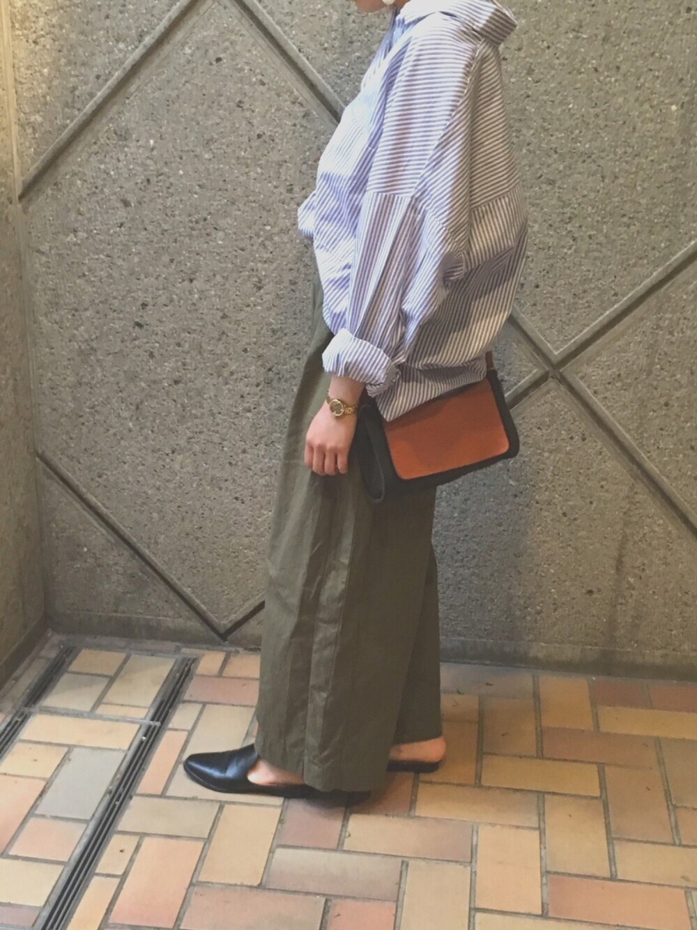 shoさんの「IL BISONTE / CANVAS x LEATHER / SHOULDER BAG（IL BISONTE）」を使ったコーディネート