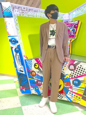 「ADER error」｜「アイテム（アクセサリー）」を使った、nukkooooさん（メンズ・178cm）の秋コーディネート