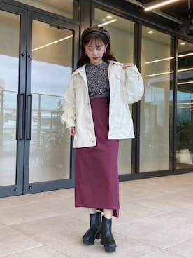 はるひまるさん（レディース・158cm）の秋コーディネート