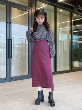 はるひまるさん（レディース・158cm）の秋コーディネート