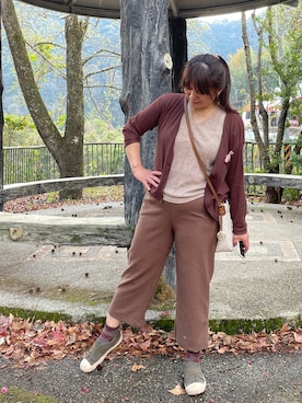 「Gozo（ゴソ）のアイテム（その他アウター）」を使った、Sayun さん（レディース・160cm）の冬コーディネート