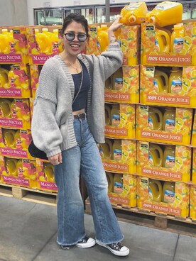 「ROXY(ロキシー)のアイテム(キャミソール)」を使った、mickeyさん(レディース・154cm)の春コーディネート