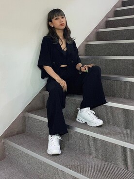 「MARC JACOBS（マークジェイコブス）のアイテム（デジタル腕時計）」を使った、はるちょすさん（レディース・163cm）の夏コーディネート