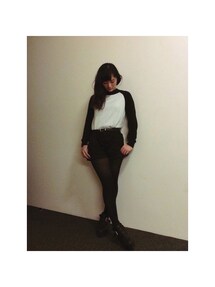 H&M | black&white knit tops(ニット/セーター)