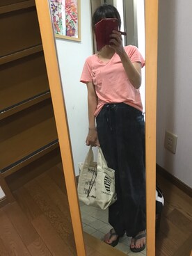 「sanuk（サヌーク）のアイテム（サンダル）」を使った、hamさん（レディース・157cm）の夏コーディネート