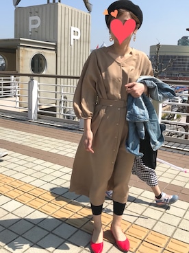 hamさん（レディース・157cm）の春コーディネート