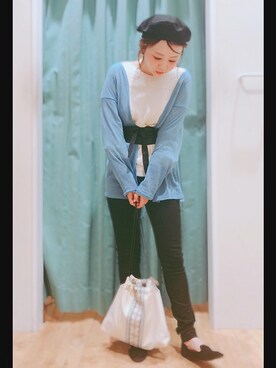 「pink adobe（ピンクアドベ）のアイテム（ジャケット/アウター）」を使った、yukkoさん（レディース・158cm）の春コーディネート