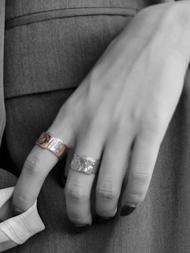 「Burner（バーナー）のアイテム（リング、シルバー系）」を使った、blattoさん（メンズ）の冬コーディネート