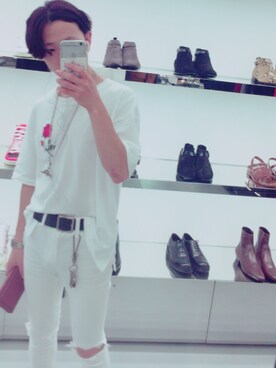 「ショッピング」｜「アイテム（アナログ腕時計）」を使った、Hayato さん（メンズ・165cm）の夏コーディネート