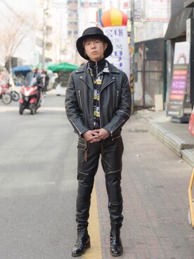 「Paul Smith（ポールスミス）のアイテム（ブーツ）」を使った、Hayato さん（メンズ・165cm）の春コーディネート