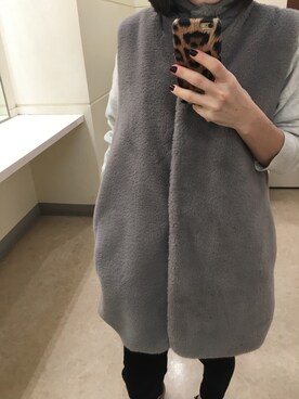 「fredy emue（フレディエミュ）のアイテム（その他アウター）」を使った、wakaさん（レディース・150cm）の冬コーディネート