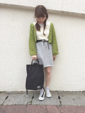 「bach（バッハ）のアイテム」を使った、ひらさわいずみさん（レディース・158cm）の春コーディネート