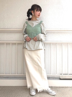 ひらさわいずみさん（レディース・158cm）の春コーディネート