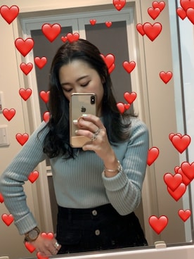 「リブ　」｜「アイテム（腕時計）」を使った、Saeさん（レディース・161cm）の春コーディネート