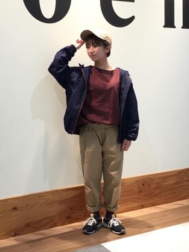 「LOGOS（ロゴス）のアイテム（ジャケット/アウター）」を使った、coen AYAKAさん（レディース・149cm）の秋コーディネート