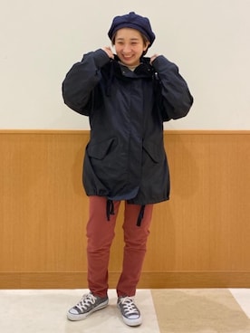 「2021春新作」｜「アイテム（ジャケット/アウター）」を使った、coen AYAKAさん（レディース・149cm）の春コーディネート