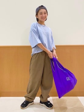 「涼しくて軽い「涼・軽パンツ」」｜coen AYAKAさん（レディース・149cm）の夏コーディネート