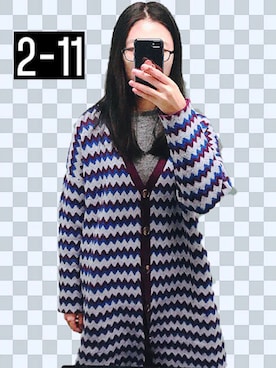 「school」｜「アイテム（ピーコート）」を使った、tofuさん（レディース・172cm）の冬コーディネート