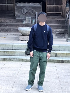 「Carhartt WIP（カーハートダブリューアイピー）のアイテム（スウェット）」を使った、饮水机守护神さん（メンズ・176cm）の秋コーディネート