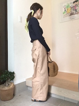 「Sans Arcidet（サンアルシデ）のアイテム」を使った、さこさん（レディース・153cm）の夏コーディネート