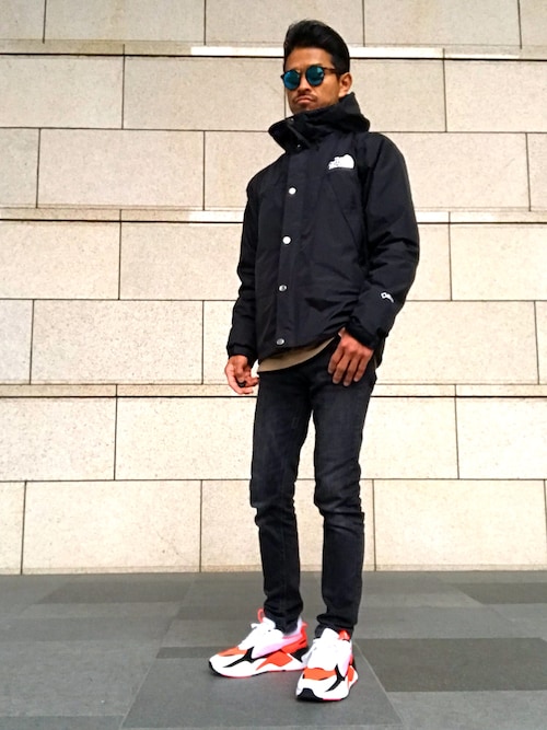 シンイチ|THE NORTH FACEのマウンテンパーカーを使ったコーディネート