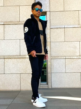 「NANO universe（ナノユニバース）のアイテム」を使った、シンイチさん（メンズ・171cm）の冬コーディネート