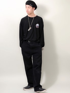 「春めきシューズ」｜「アイテム（ハンチング/ベレー帽）」を使った、Masao.さん（メンズ・170cm）の春コーディネート