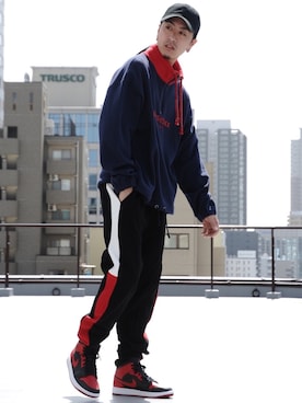 「アイテム（セットアップ）」を使った、Masao.さん（メンズ・170cm）の春コーディネート