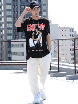 「no brand（ノーブランド）のアイテム」を使った、Masao.さん（メンズ・170cm）の春コーディネート
