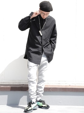 「アイテム（ハンチング/ベレー帽）」を使った、Masao.さん（メンズ・170cm）の春コーディネート