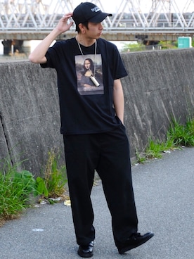 「no brand（ノーブランド）のアイテム」を使った、Masao.さん（メンズ・170cm）の春コーディネート