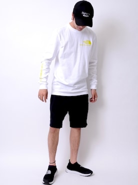 「ノースフェイス」｜「アイテム（キャップ）」を使った、Masao.さん（メンズ・170cm）の春コーディネート