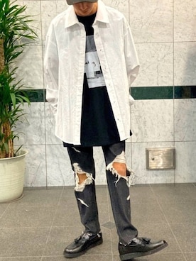 「no brand（ノーブランド）のアイテム」を使った、Masao.さん（メンズ・170cm）の春コーディネート