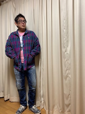 「LESS THAN HUMAN（レスザンヒューマン）のアイテム」を使った、マリアーナさん（メンズ・167cm）の春コーディネート