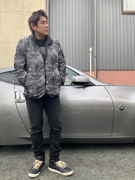 「TATRAS（タトラス）のアイテム（ブルゾン）」を使った、マリアーナさん（メンズ・167cm）の春コーディネート