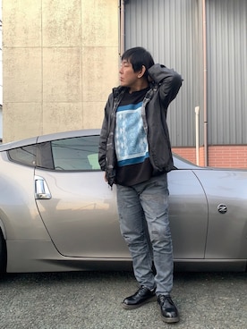 「TATRAS（タトラス）のアイテム（ブルゾン）」を使った、マリアーナさん（メンズ・167cm）の冬コーディネート