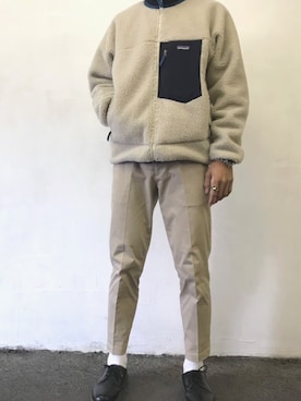 「アイテム（ブルゾン）」を使った、たくみさん（メンズ・180cm・10代）の冬コーディネート