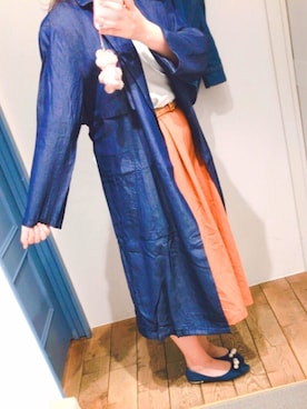 「one way（ワンウェイ）のアイテム（シューズ）」を使った、Yuka さん（レディース・161cm）の春コーディネート