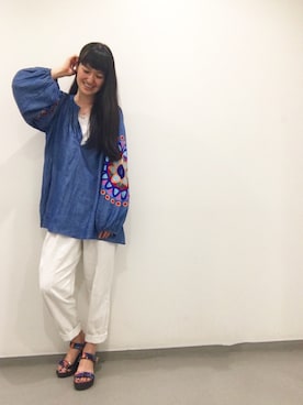 「ORiental TRaffic（オリエンタルトラフィック）の【再値下げ！SALE 50%OFF】【スポーツ系サンダル人気No1！】★スポーツサンダル★5203（サンダル）」を使った、Misakiさん（レディース・164cm）の夏コーディネート