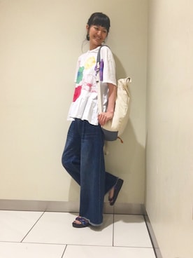 「ORiental TRaffic（オリエンタルトラフィック）の【再値下げ！SALE 50%OFF】【スポーツ系サンダル人気No1！】★スポーツサンダル★5203（サンダル）」を使った、Misakiさん（レディース・164cm）の夏コーディネート