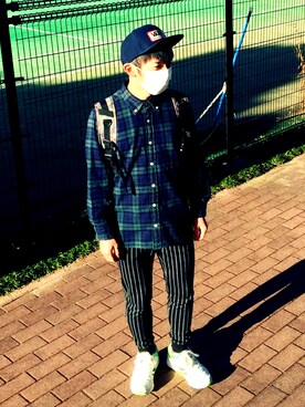 「ELEMENT（エレメント）のアイテム（バッグ）」を使った、こうへいさん（メンズ・161cm）の冬コーディネート