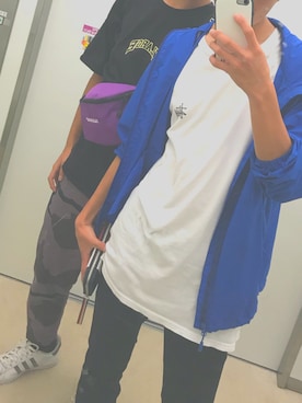 「STUSSY（ステューシー）のアイテム（マウンテンパーカー）」を使った、kiさん（メンズ・173cm）の秋コーディネート