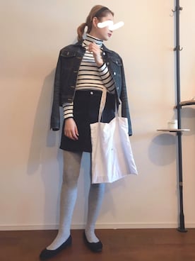 「H&M（エイチ・アンド・エム）のアイテム（バレエシューズ）」を使った、minさん（レディース・163cm）の秋コーディネート