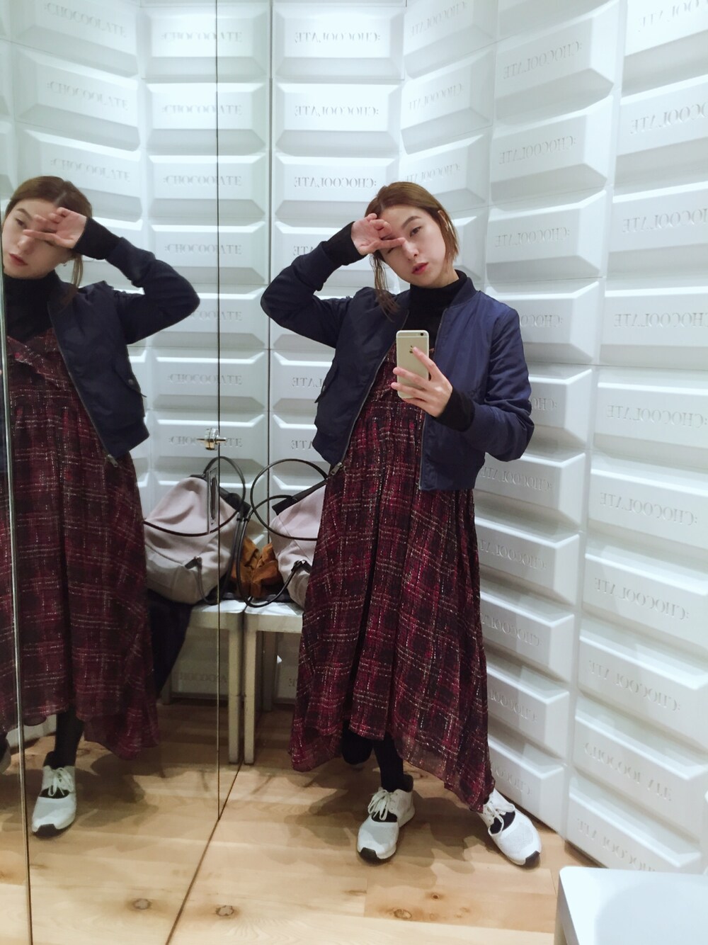 「winter、chic、sporty、sporty chic、casual、ZaloraxWear、ZALORAxWEARstylesquad、Zalora」｜「ZALORAのアイテム（ワンピース、その他）」を使った、Yuki Loveyさん（レディース・168cm）の冬コーディネートの1枚目の写真